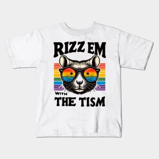 rizz em with the tism Kids T-Shirt